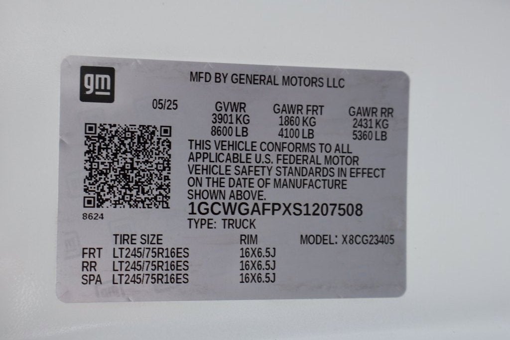 2025 Chevrolet Express Cargo 2500 WT