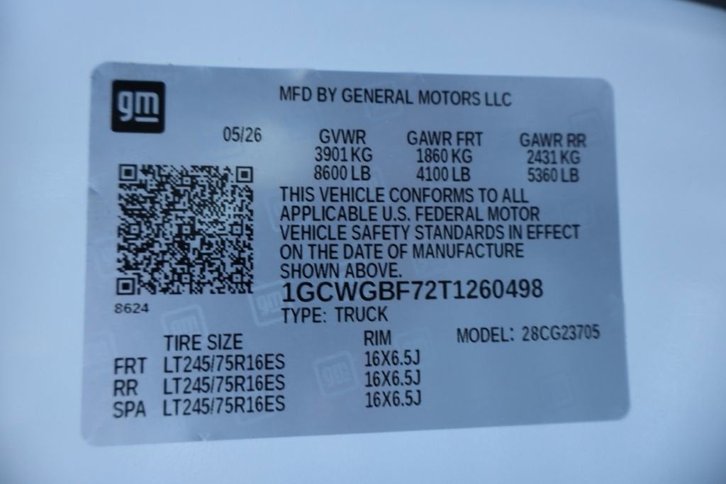 2026 Chevrolet Express Cargo Work Van