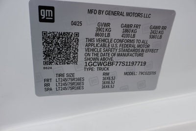 2025 Chevrolet Express Cargo 2500 WT