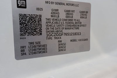 2025 Chevrolet Express Cargo 3500 WT