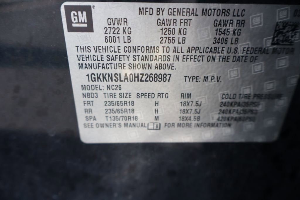 2017 GMC Acadia SLE-2
