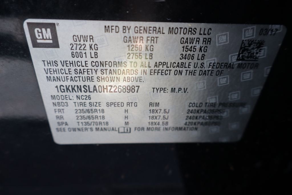 2017 GMC Acadia SLE-2