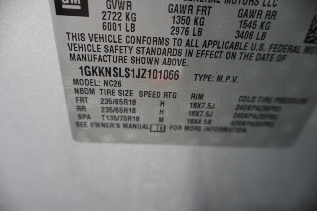 2018 GMC Acadia SLE-2