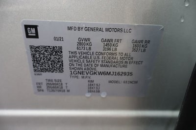 2021 Chevrolet Traverse LT Cloth