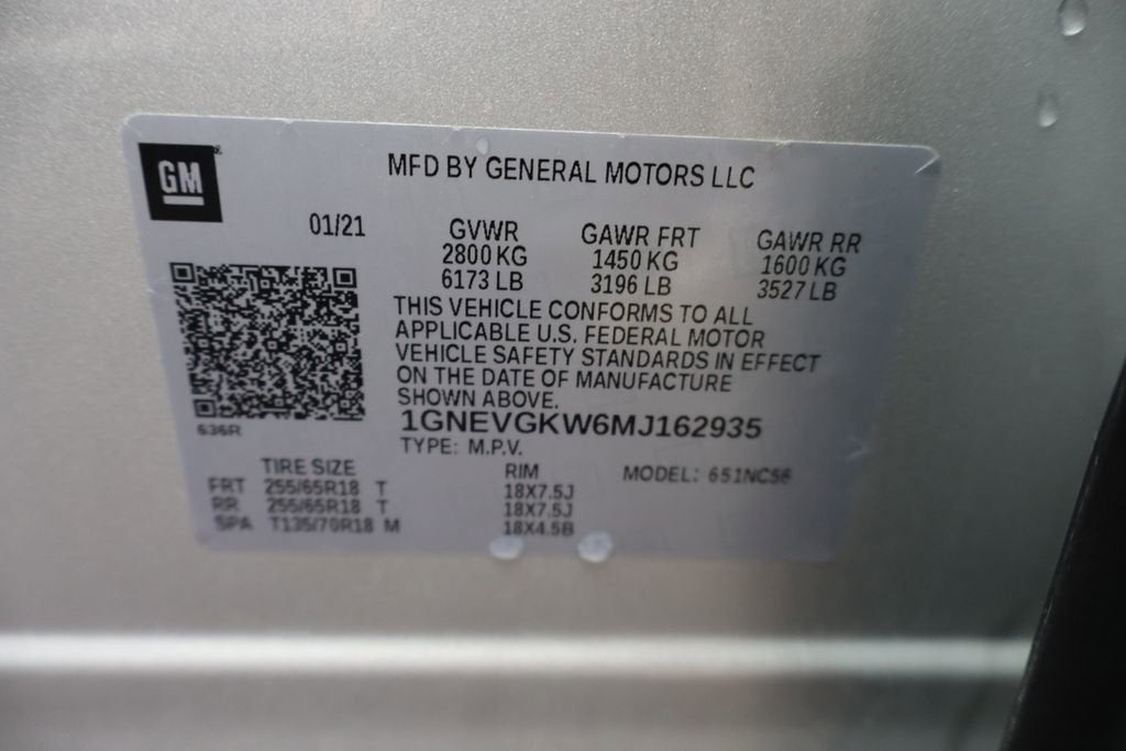 2021 Chevrolet Traverse LT Cloth