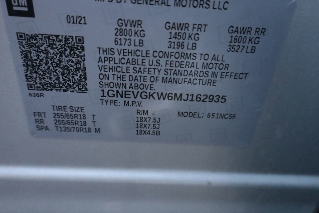 2021 Chevrolet Traverse LT Cloth