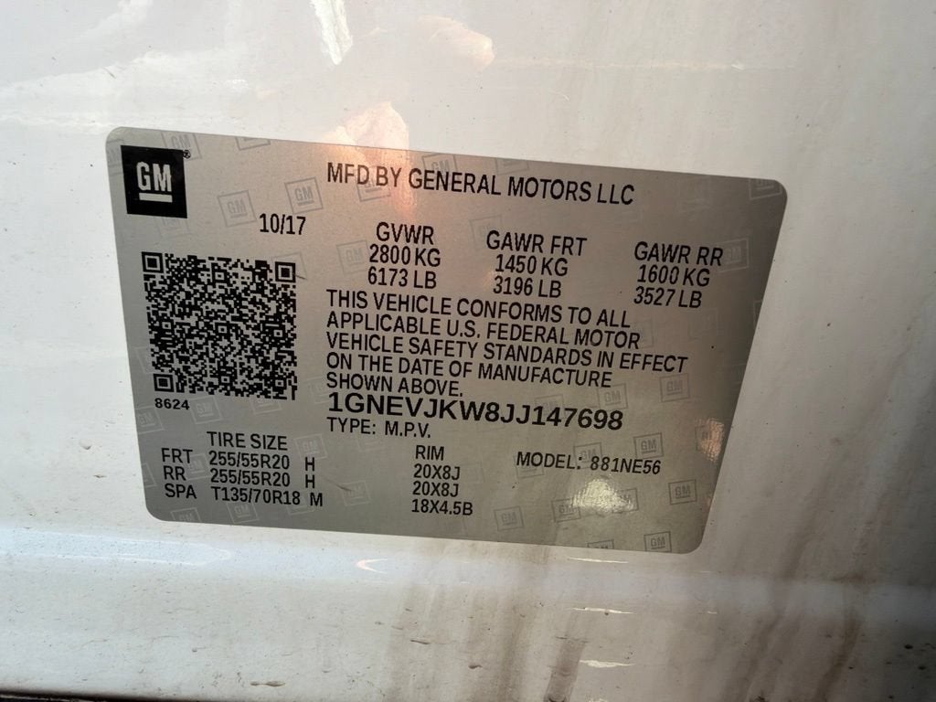 2018 Chevrolet Traverse Premier