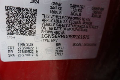 2025 Chevrolet Tahoe RST