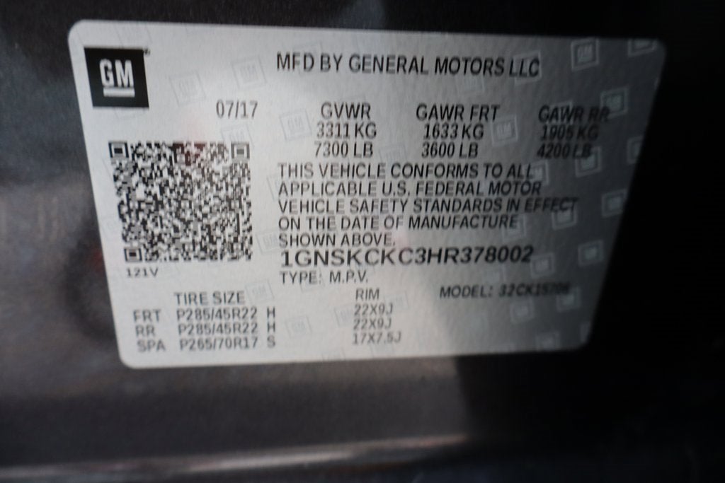 2017 Chevrolet Tahoe Premier