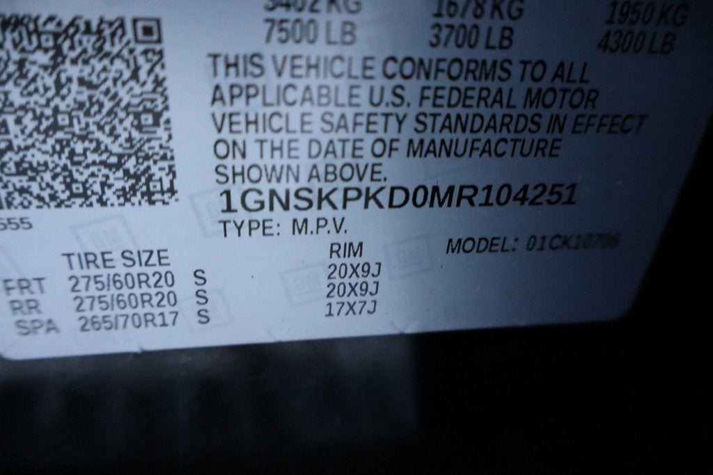 2021 Chevrolet Tahoe Z71