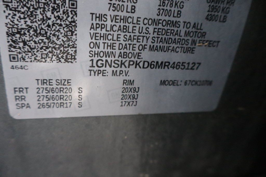2021 Chevrolet Tahoe Z71