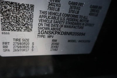 2022 Chevrolet Tahoe Z71