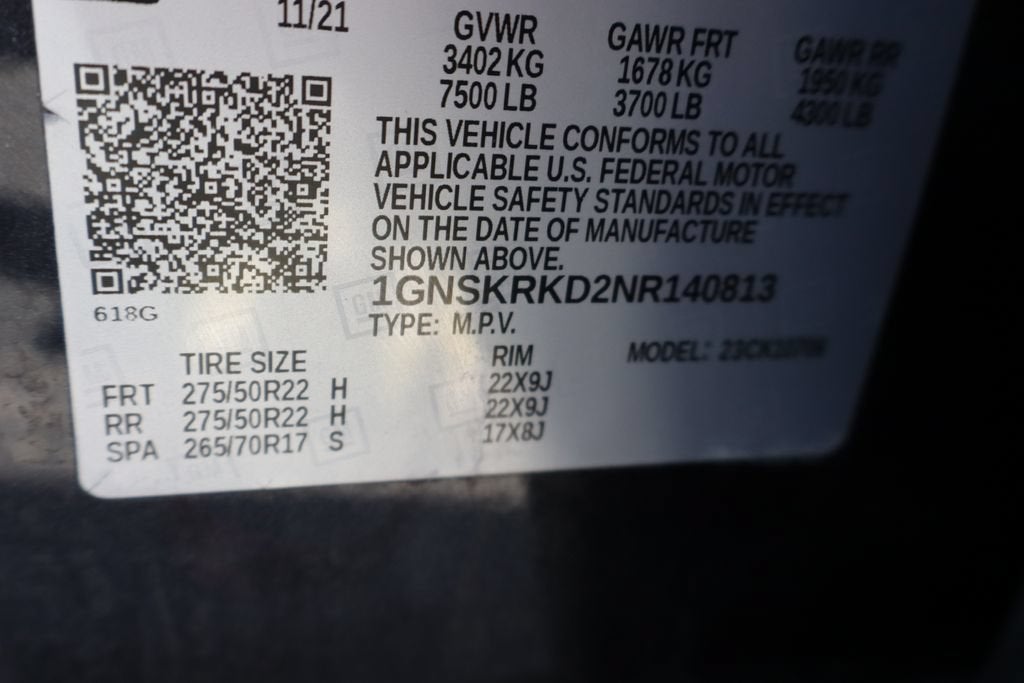 2022 Chevrolet Tahoe RST