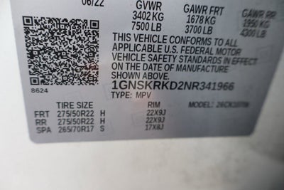 2022 Chevrolet Tahoe RST