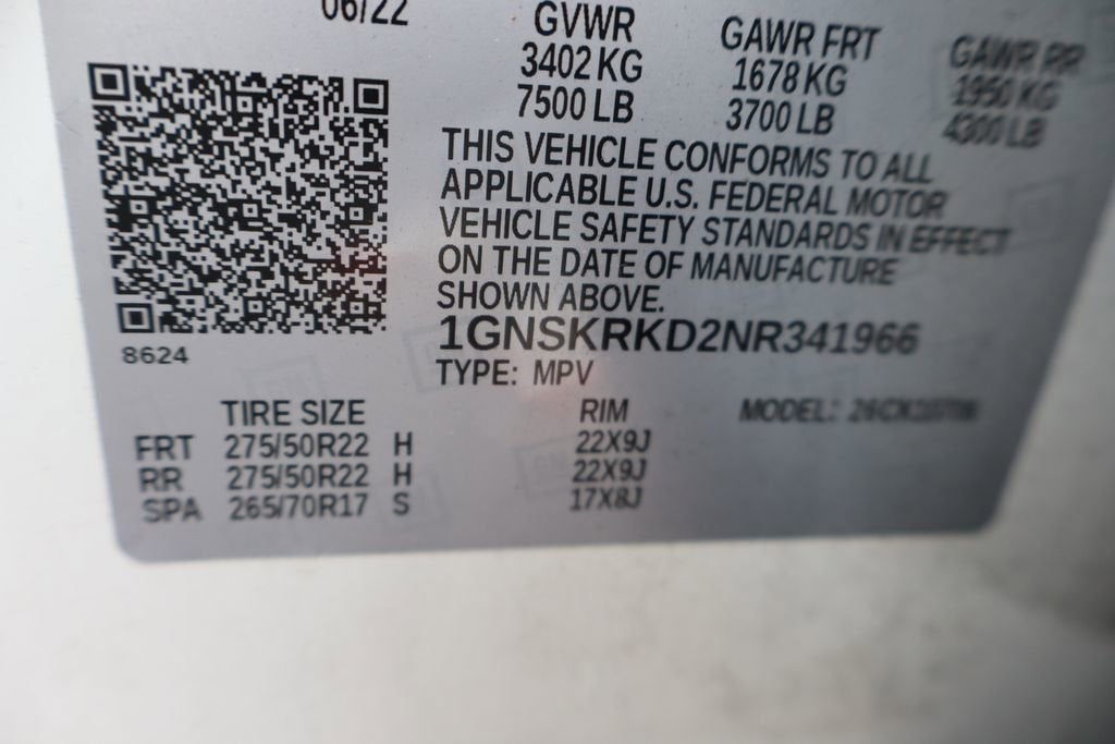 2022 Chevrolet Tahoe RST
