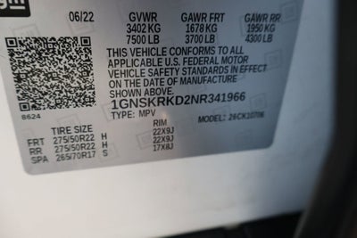 2022 Chevrolet Tahoe RST