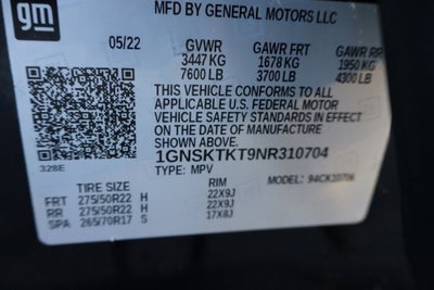 2022 Chevrolet Tahoe High Country