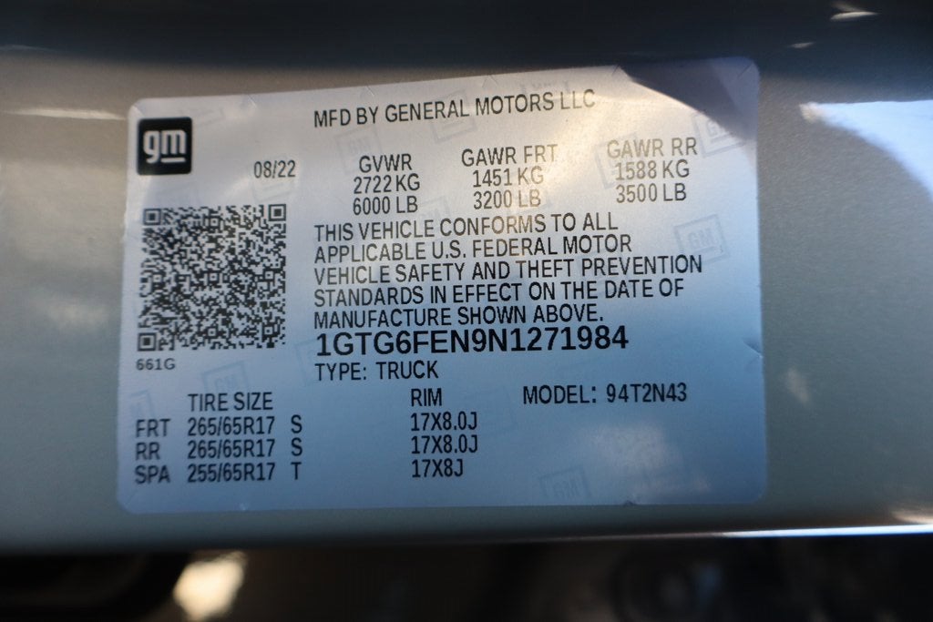 2022 GMC Canyon AT4 - Cloth