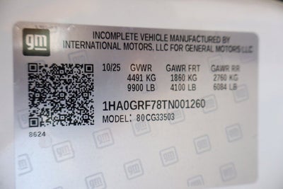 2026 Chevrolet Express Cutaway 3500 1WT