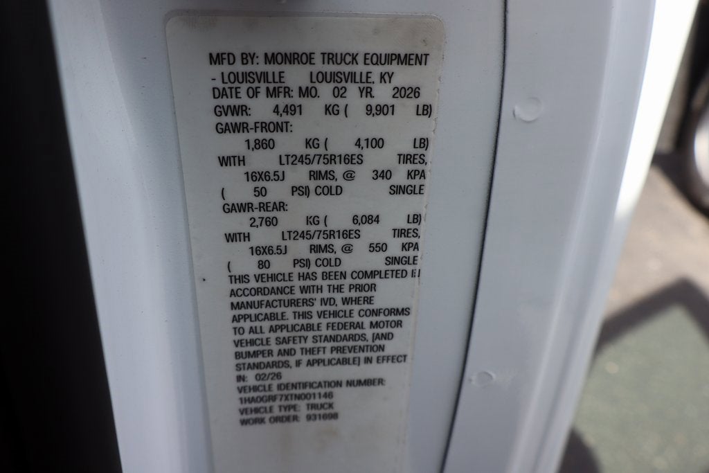 2026 Chevrolet Express Cutaway 3500 1WT