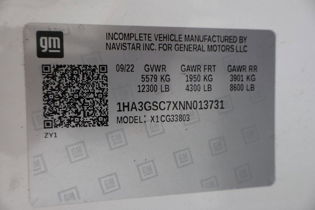 2022 Chevrolet Express Cutaway 3500 Base