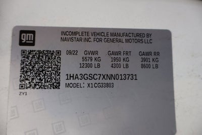 2022 Chevrolet Express Cutaway 3500 Base