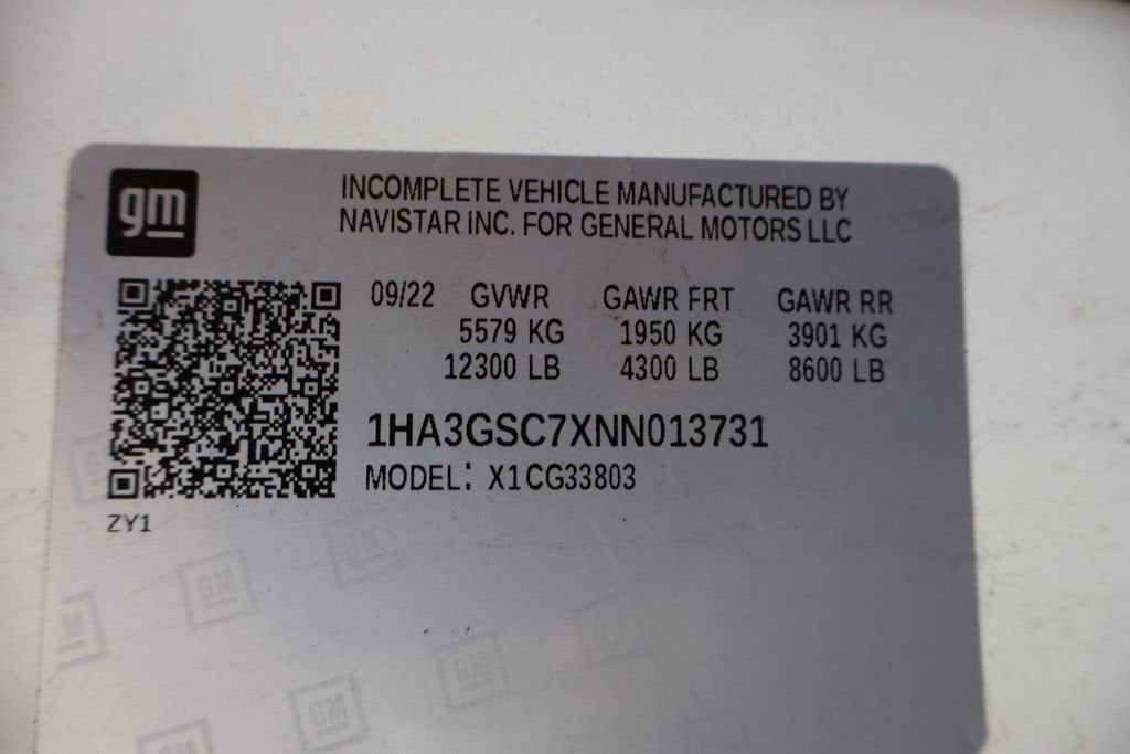 2022 Chevrolet Express Cutaway 3500 Base