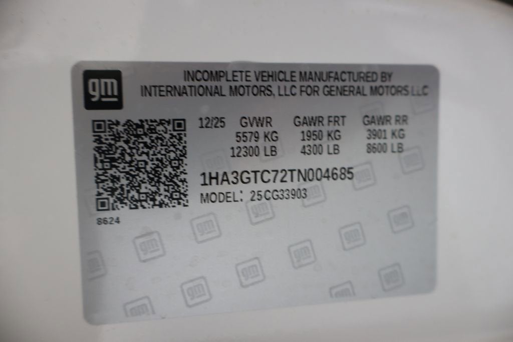 2026 Chevrolet Express Cutaway 3500 1WT