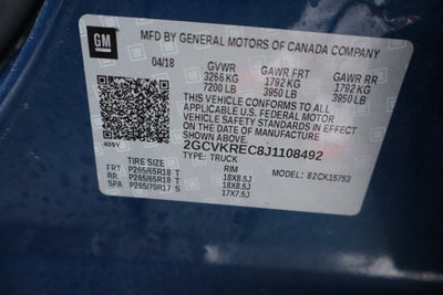 2018 Chevrolet Silverado 1500 LT