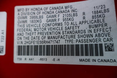 2024 Honda Civic Si Base