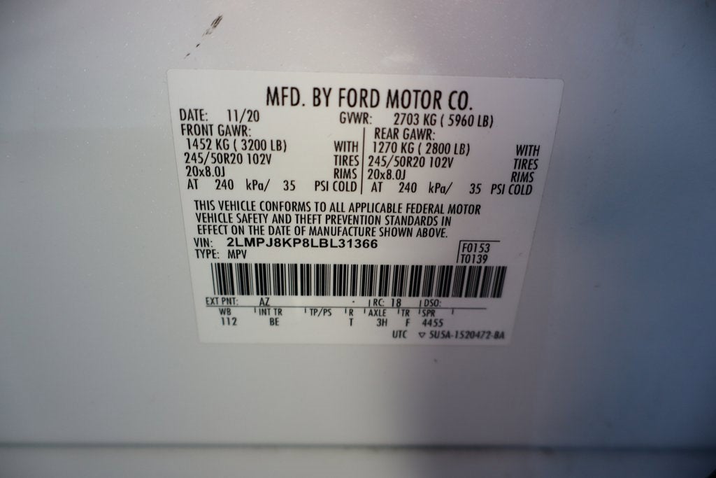 2020 Lincoln Nautilus Reserve