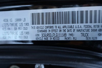 2020 RAM 2500 Lone Star