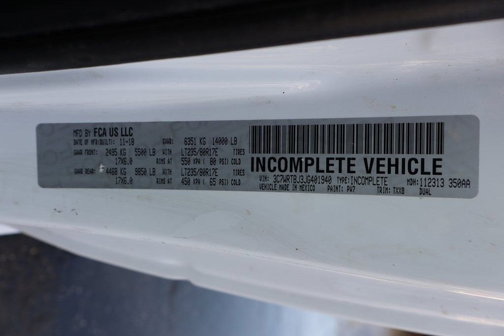 2018 RAM 3500 Chassis Cab Tradesman