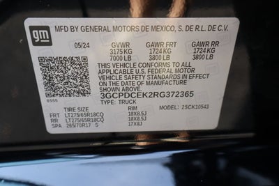 2024 Chevrolet Silverado 1500 Custom Trail Boss