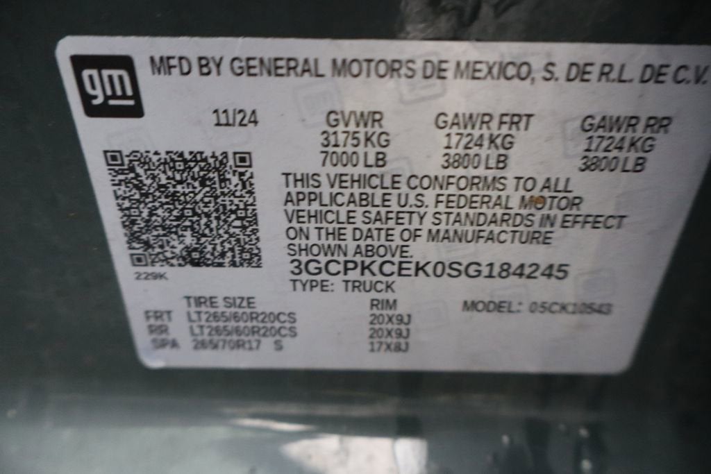 2025 Chevrolet Silverado 1500 Custom Trail Boss