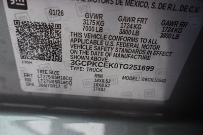 2026 Chevrolet Silverado 1500 Custom Trail Boss