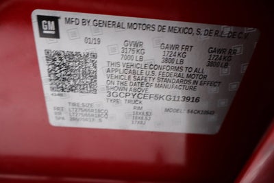 2019 Chevrolet Silverado 1500 Custom Trail Boss