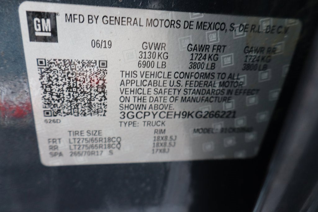 2019 Chevrolet Silverado 1500 Custom Trail Boss