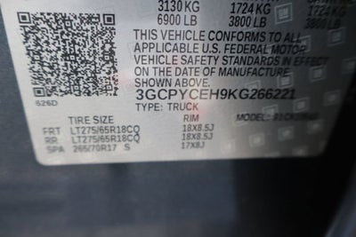 2019 Chevrolet Silverado 1500 Custom Trail Boss