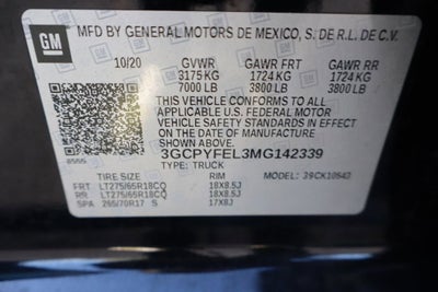 2021 Chevrolet Silverado 1500 LT Trail Boss