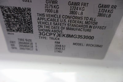 2021 Chevrolet Silverado 1500 LT (2FL)