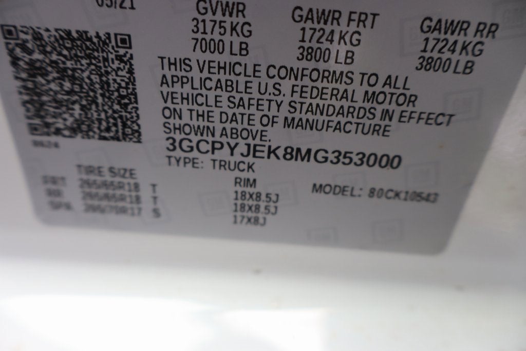 2021 Chevrolet Silverado 1500 LT (2FL)