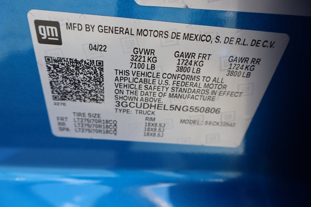 2022 Chevrolet Silverado 1500 ZR2