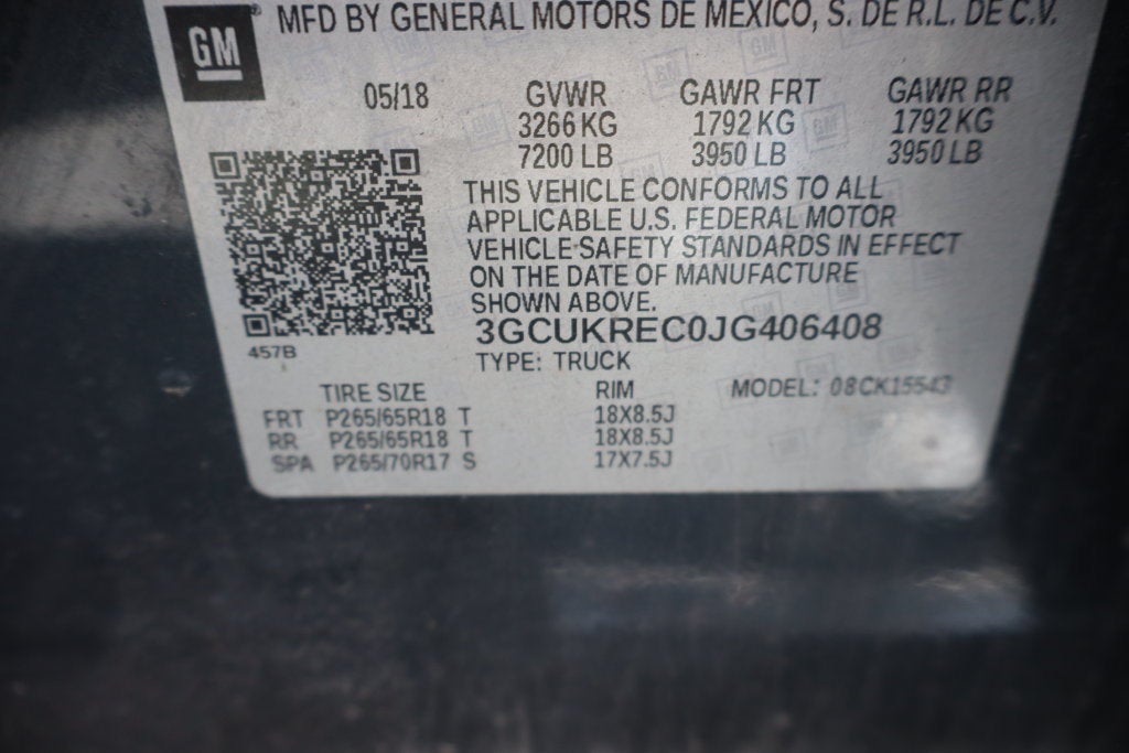2018 Chevrolet Silverado 1500 LT