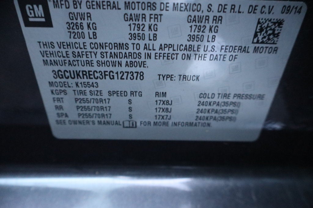 2015 Chevrolet Silverado 1500 LT