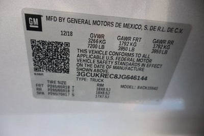 2018 Chevrolet Silverado 1500 LT