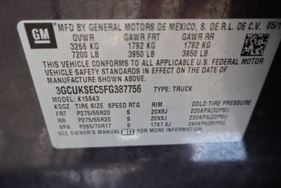 2015 Chevrolet Silverado 1500 LTZ
