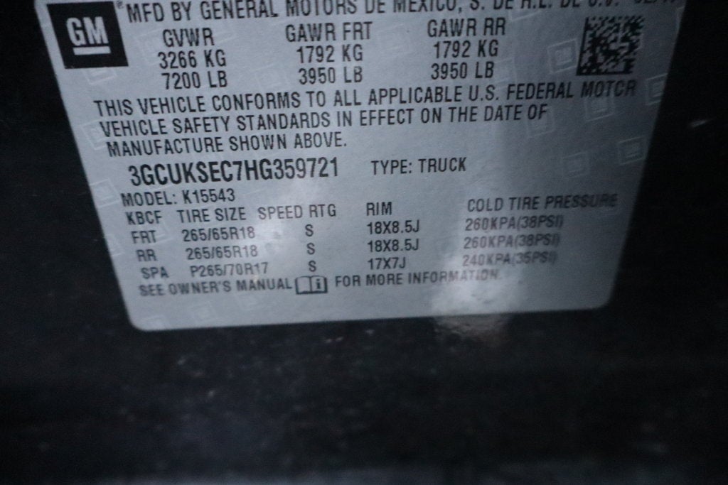 2017 Chevrolet Silverado 1500 LTZ