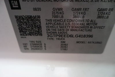 2020 GMC Sierra 1500 AT4