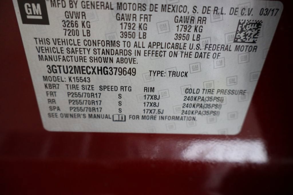 2017 GMC Sierra 1500 SLE